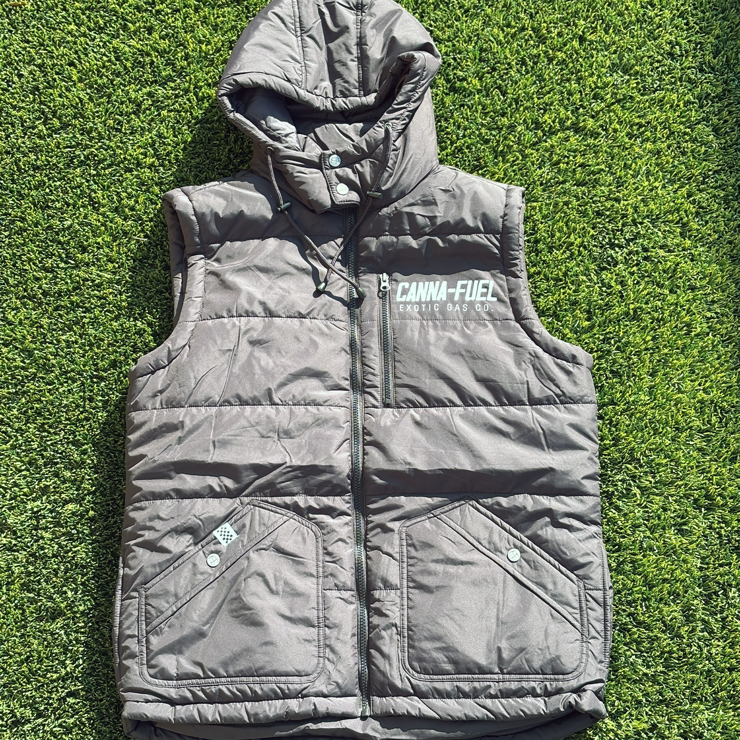 Black Hooded Vest