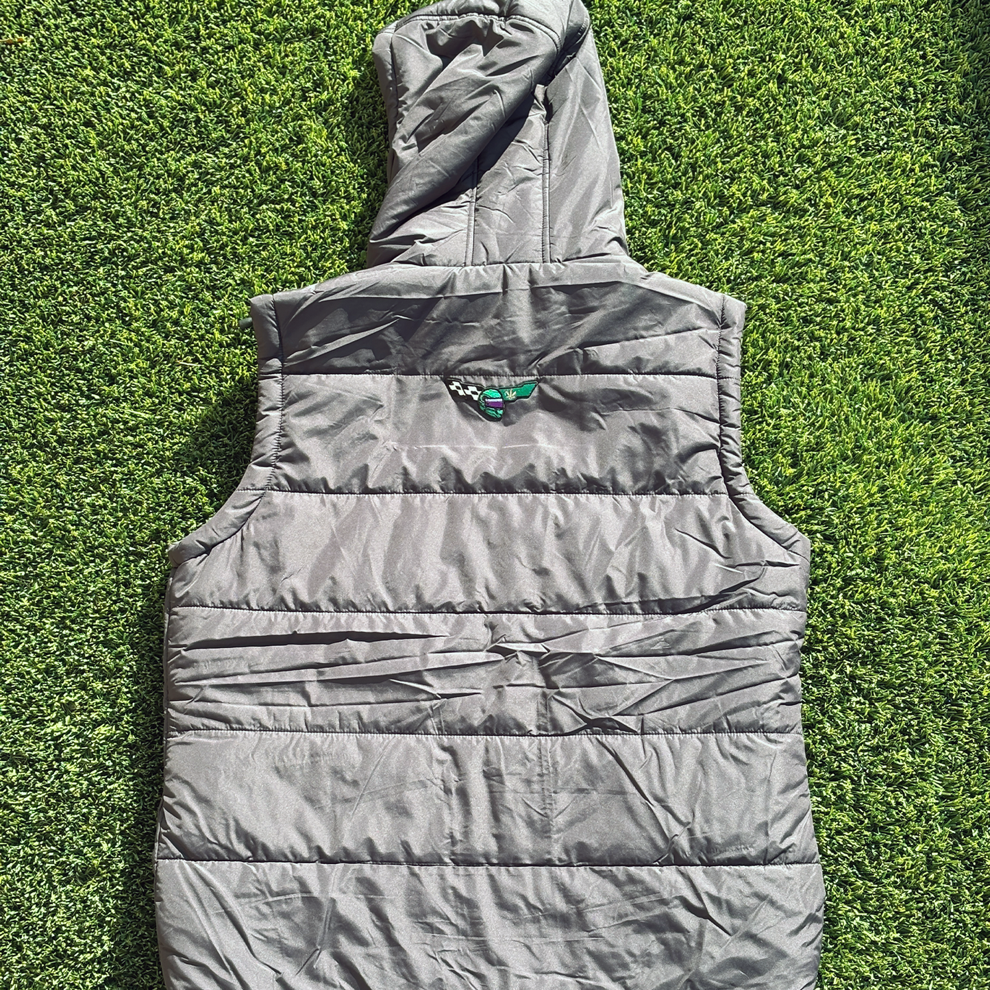 Black Hooded Vest