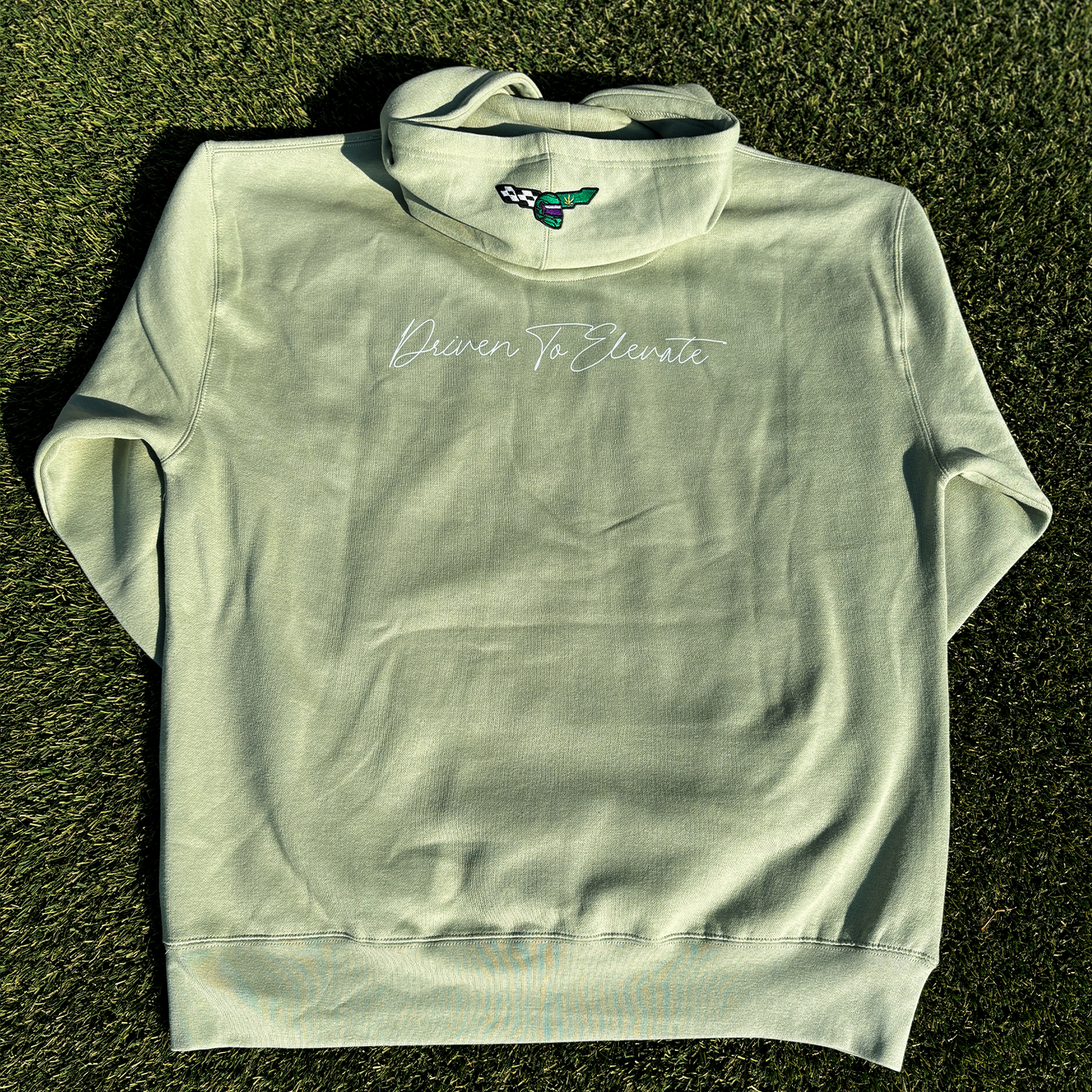 Canna-Fuel Sage Green Hoodie Sweater