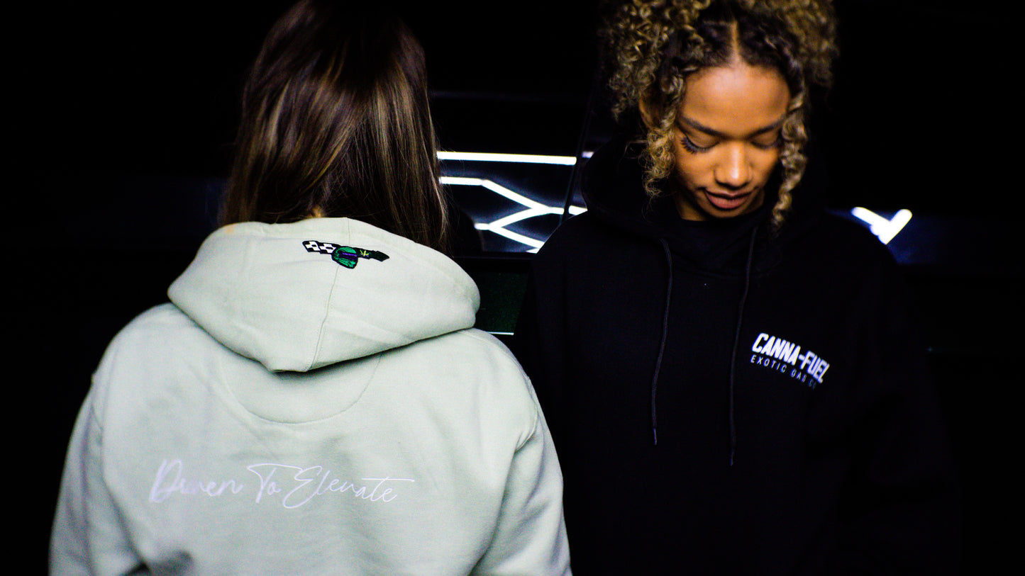 Canna-Fuel Grey Hoodie Sweater